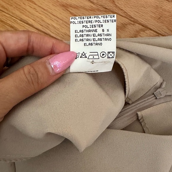 NWT Vintage low rise Bisou Bisou Cream Flare Pants - Picture 6 of 6